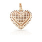 14K Baguette Diamond Heart With 2.63 Carats Of Diamonds