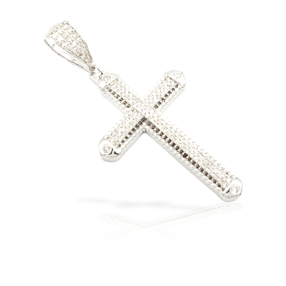 14K Diamond Cross With 0.78 Carats Of Diamonds