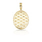 14K Oval Diamond Picture Pendant With 2.01 Carats Of Diamonds
