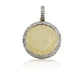 10K Gold Diamond Circle Picture Pendant