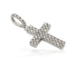 2.0 14K Two Row Diamond Cross With 1.10 Carats Of Diamonds