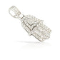 14K 3D Diamond Hamsa With 1.25 Carats Of Diamonds