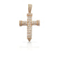 14K Baguette Diamond Cross With 2.13 Carats Of Diamonds