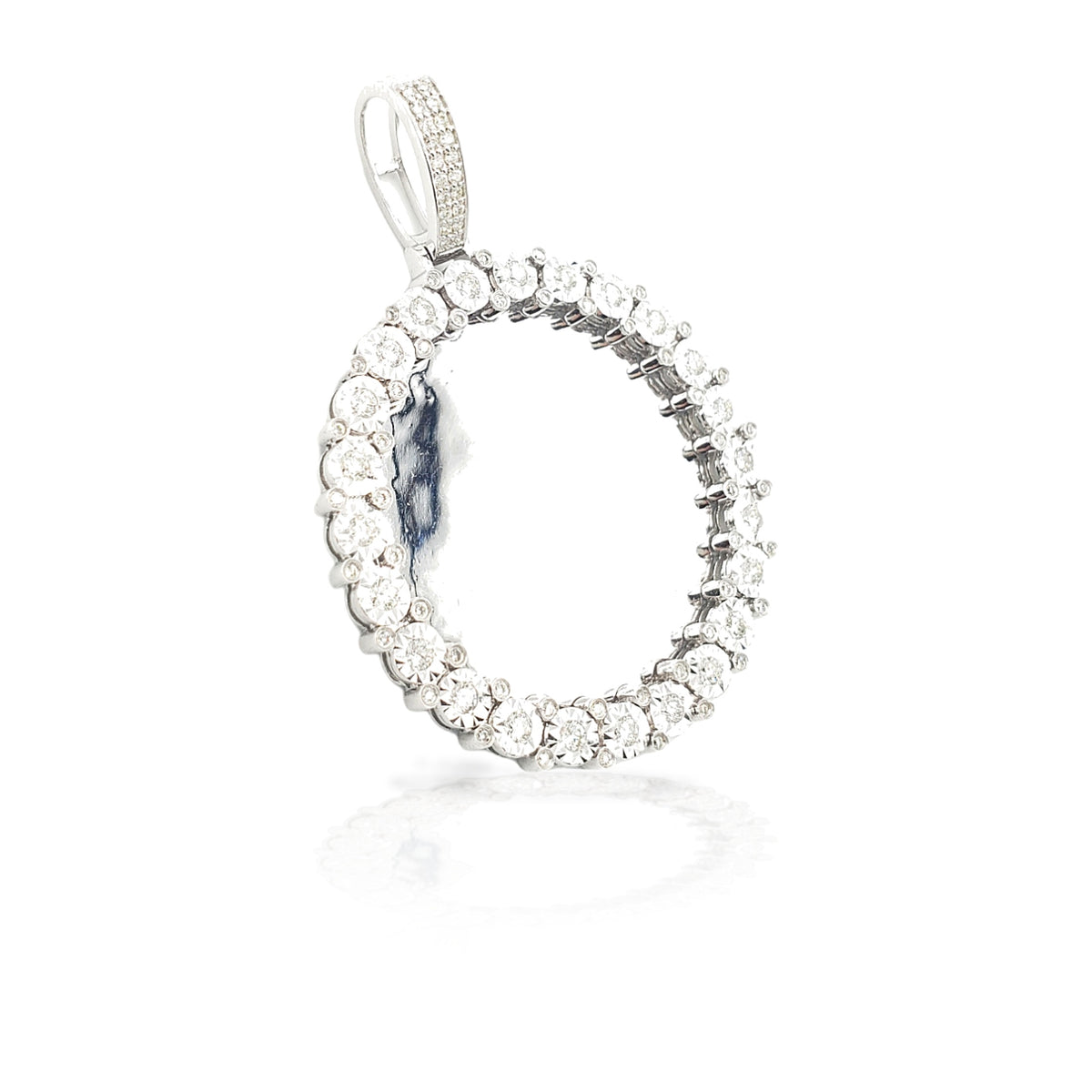 14K Diamond Picture Pendant With 1.12 Carats Of Diamonds