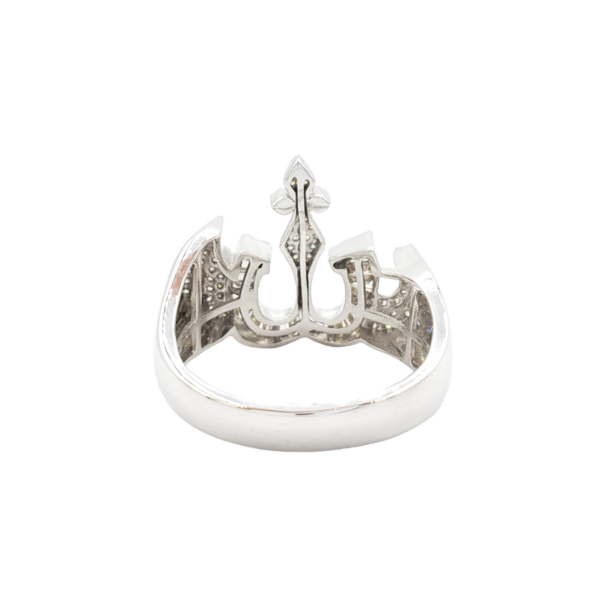 14K Gold Allah Baguette Natural Diamond Ring for Men – 0.92 CTW
