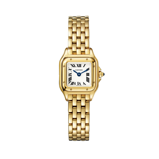 Cartier Panthère de Cartier WGPN0048 - Mini model Yellow gold, Silver Dial, Yellow gold bracelet