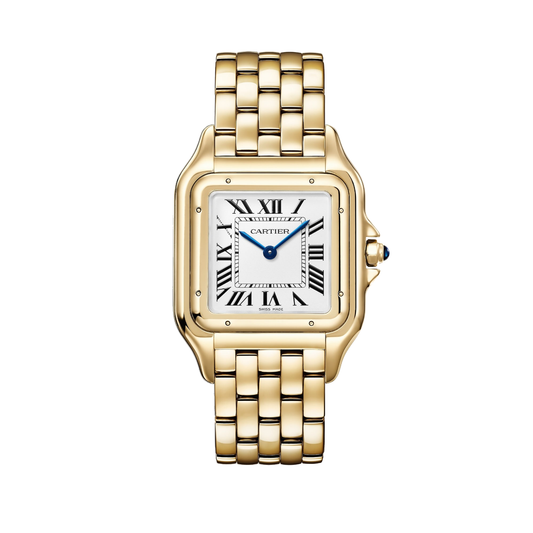 Cartier Panthère de Cartier WGPN0051 - Large model Yellow gold, Silvered Dial, Yellow gold bracelet