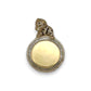 Circle Custom Picture Pendant - 10K Yellow Gold