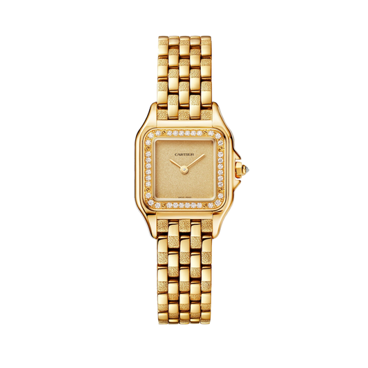 Cartier Panthère de Cartier WJPN0057 - Small model Yellow gold, Golden grained Dial, Textured yellow gold bracelet