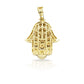14K Diamond Hamsa With 0.76 Carats Of Diamonds