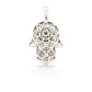 14K Baguette Diamond Hamsa With 3.05 Carats Of Diamonds