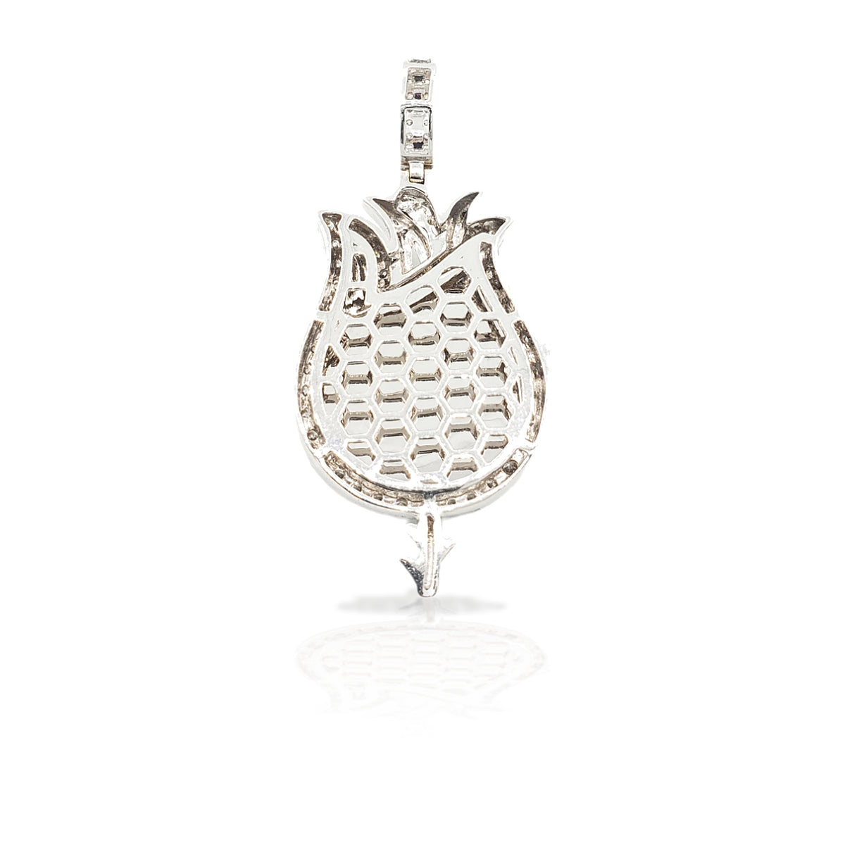 14K Flame Diamond Picture Pendant With 1.95 Carats Of Diamonds