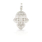 14K Baguette Diamond Hamsa With 4.57 Carats Of Diamonds