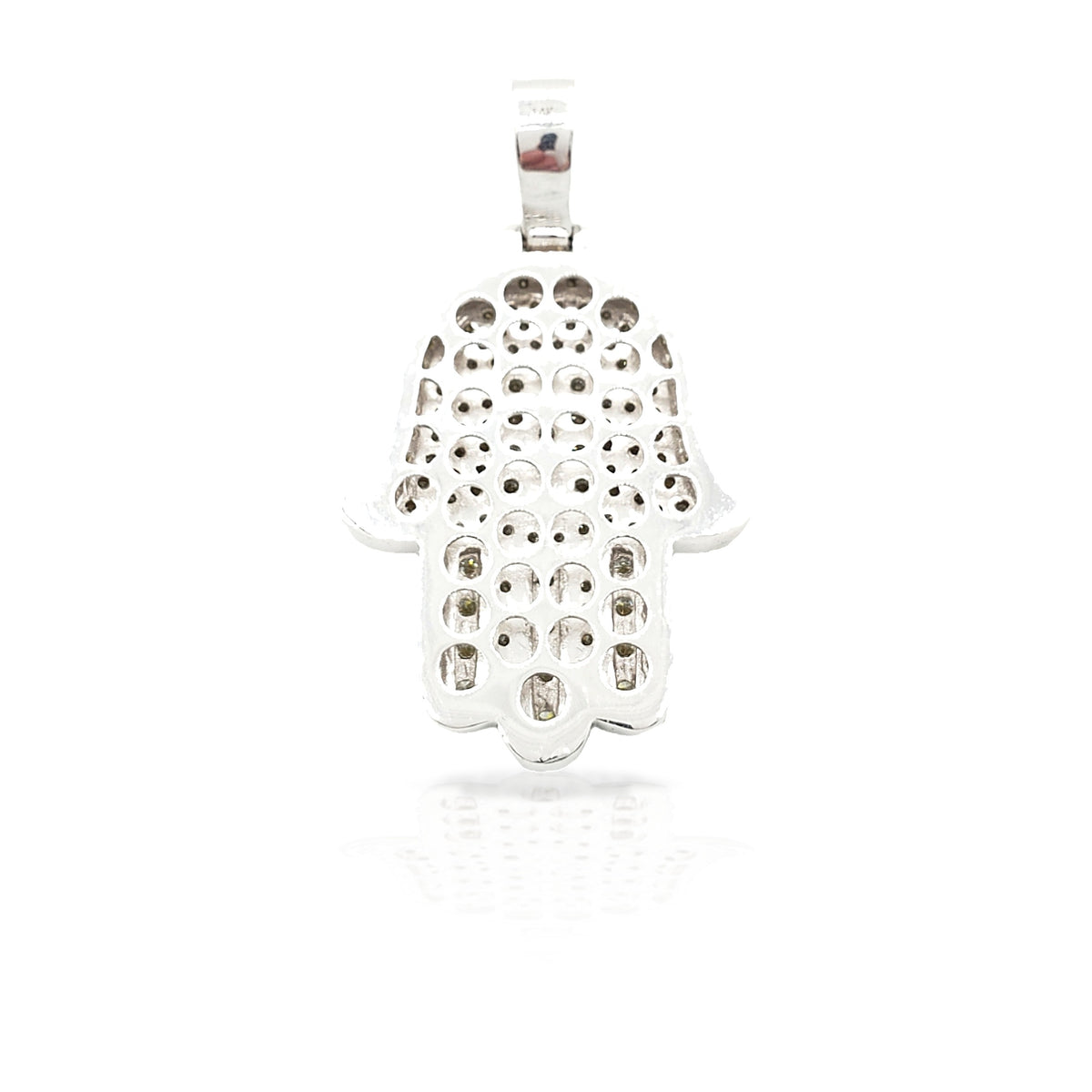 14K Diamond Hamsa With 5.10 Carats Of Diamonds