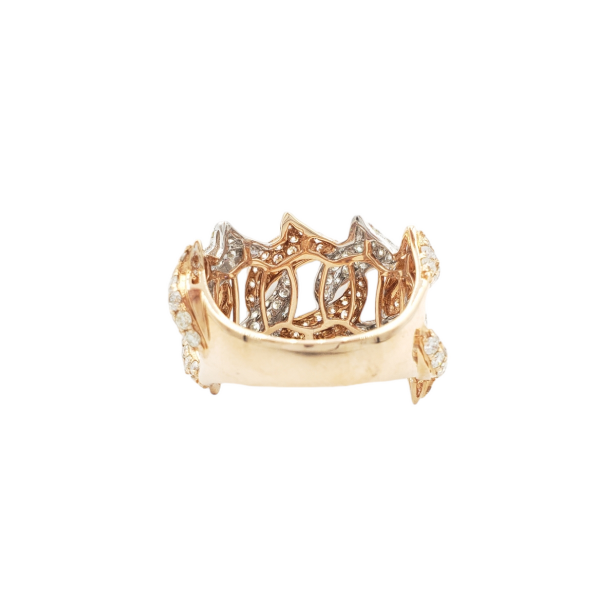14K Gold Cuban Link Natural Diamond Ring for Men – 3.53 CTW
