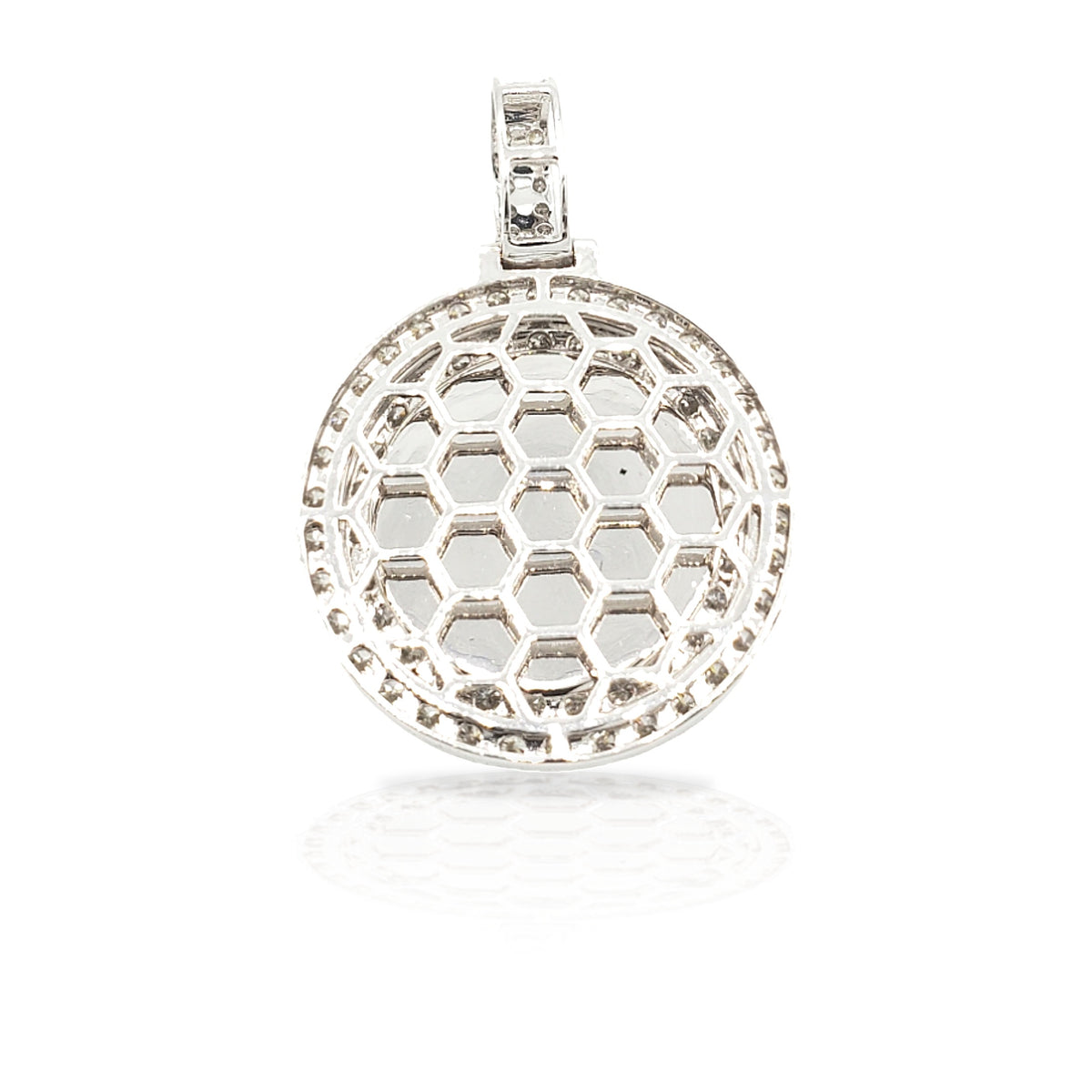 14K 3 Row Diamond Picture Pendant With 2.75 Carats Of Diamonds
