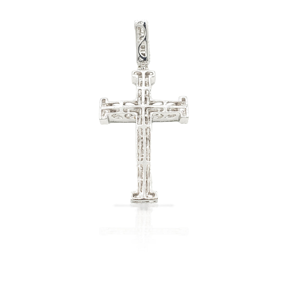 2.0 14K Diamond Cross With 1.31 Carats Of Diamonds