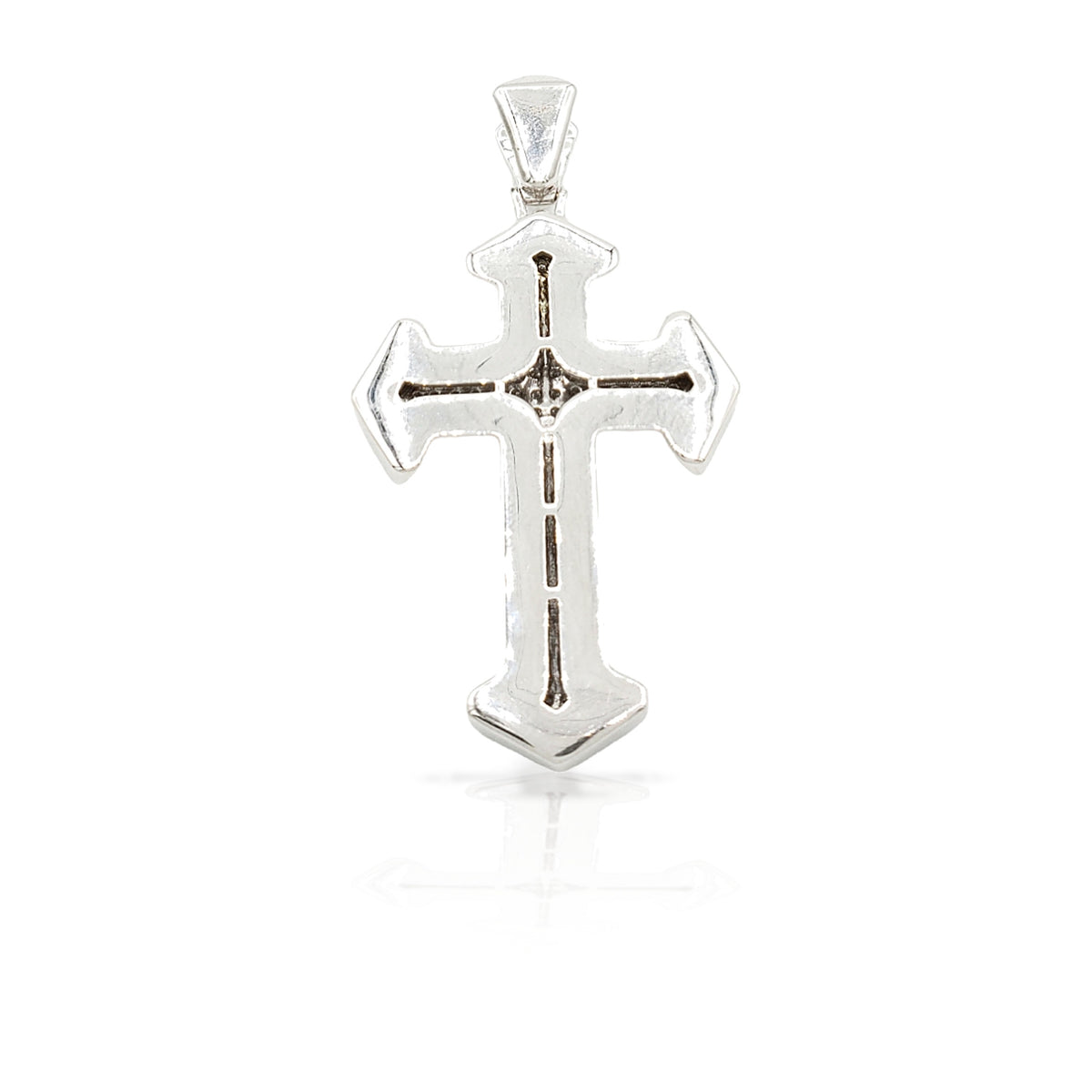 14K Arrow Diamond Cross With 0.71 Carats Of Diamonds