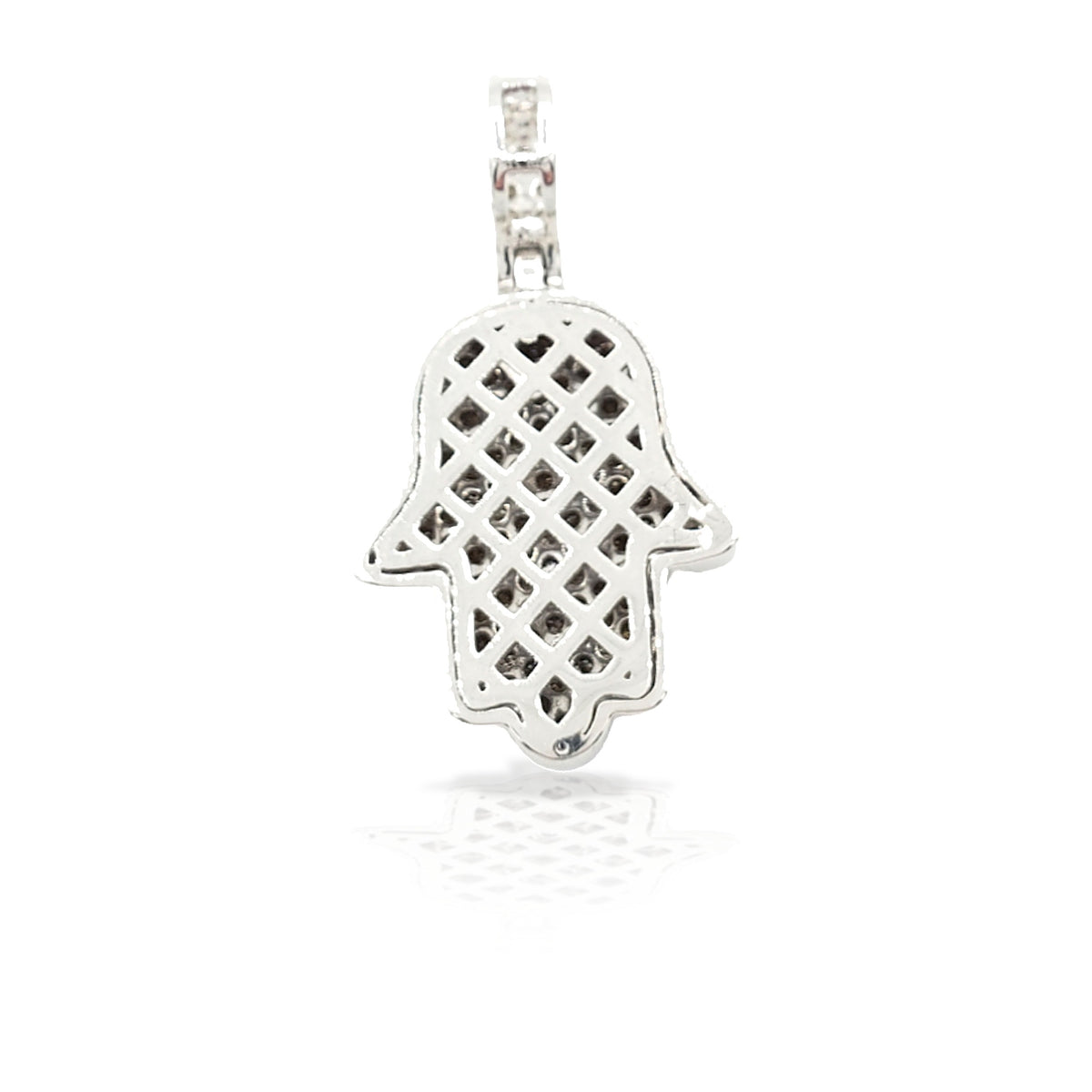 14K Diamond Hamsa With 1.03 Carats Of Diamonds