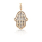 14K Baguette Diamond Hamsa With 2.63 Carats Of Diamonds