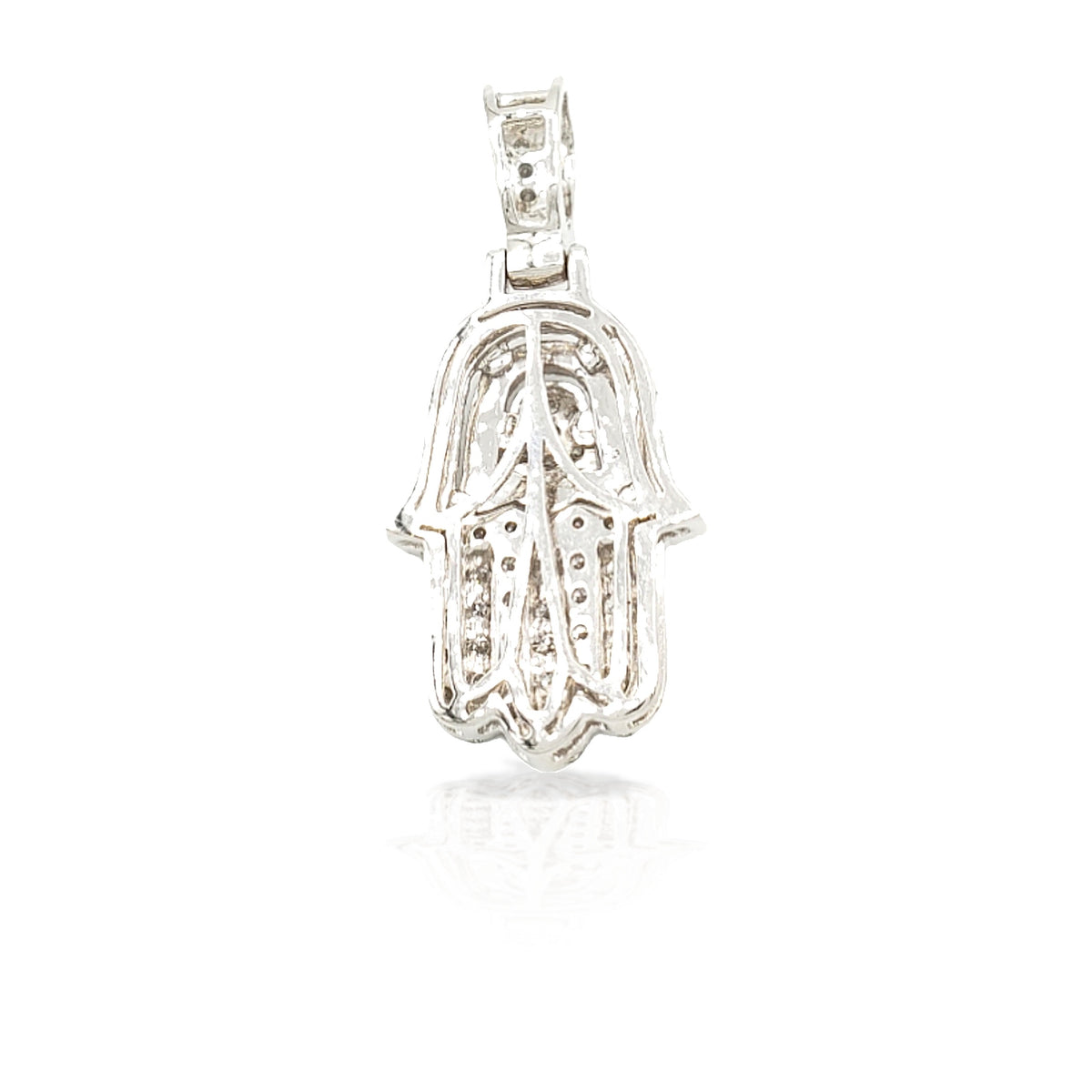 14K 3D Diamond Hamsa With 1.25 Carats Of Diamonds