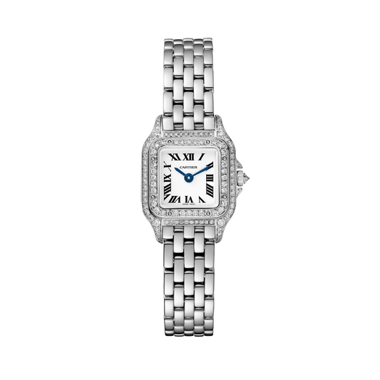 Cartier Panthère de Cartier WJPN0070 - Mini model White gold, Silver Dial, White gold bracelet