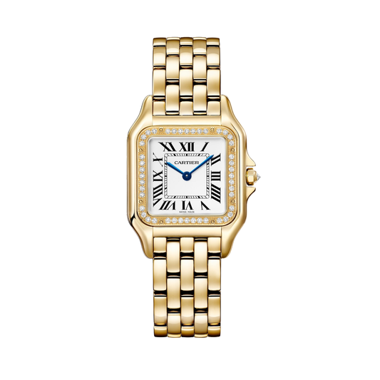 Cartier Panthère de Cartier WJPN0085 - Medium model Yellow gold, Silvered Dial, Yellow gold bracelet