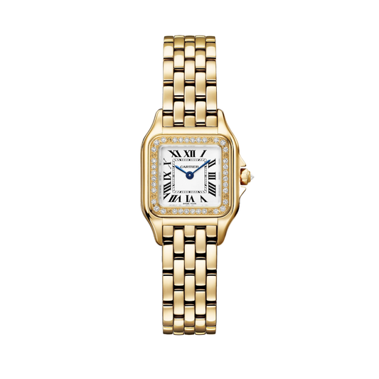 Cartier Panthère de Cartier WJPN0086 - Small model Yellow gold, Silvered Dial, Yellow gold bracelet