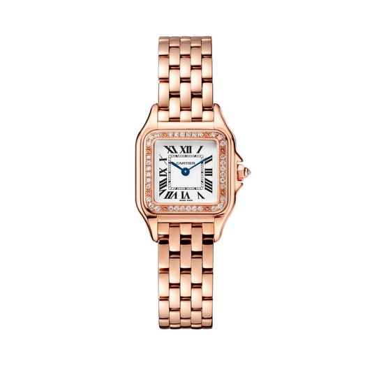 Cartier Panthère de Cartier WJPN0087 - Small model Rose gold, Silvered Dial, Rose gold bracelet