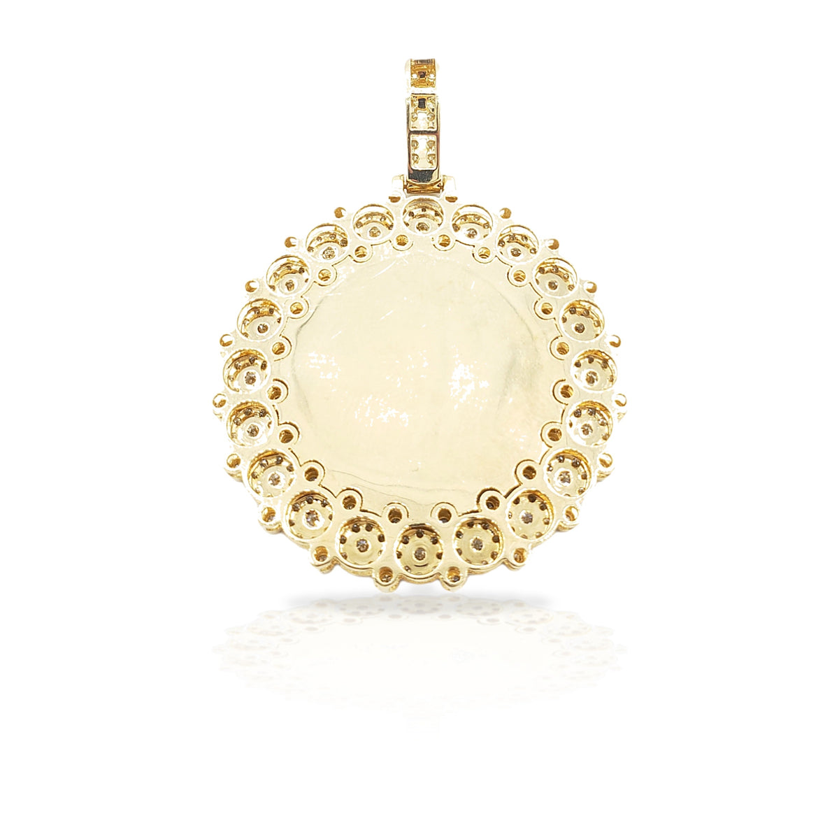 14K Diamond Picture Pendant With 3.40 Carats Of Diamonds