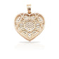 14K Baguette Diamond Heart With 4.23 Carats Of Diamonds