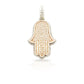 14K 3D Diamond Hamsa With 4.49 Carats Of Diamonds