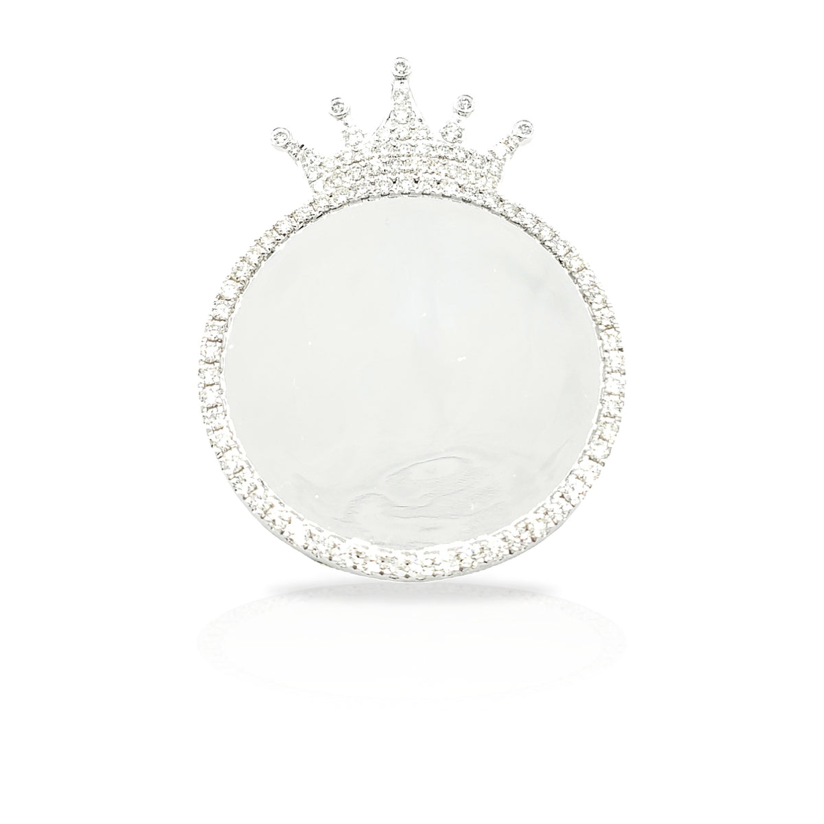 14K Crown Diamond Picture Pendant With 2.47 Carats Of Diamonds
