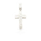 2.0 14K Two Row Diamond Cross With 1.34 Carats Of Diamonds