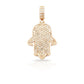 14K Diamond Hamsa With 1.03 Carats Of Diamonds