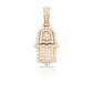14K 3D Diamond Hamsa With 1.25 Carats Of Diamonds