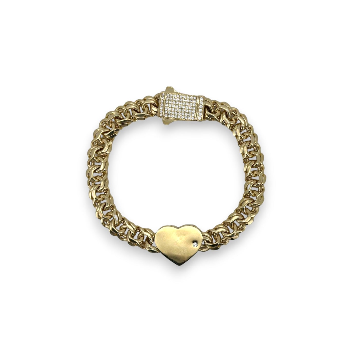 Heart Bracelet - 14K Yellow Gold