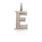 14K Diamond Initial Pendant