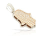 14K 3D Diamond Hamsa With 4.49 Carats Of Diamonds