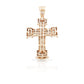 14K Baguette Diamond Cross With 2.69 Carats Of Diamonds