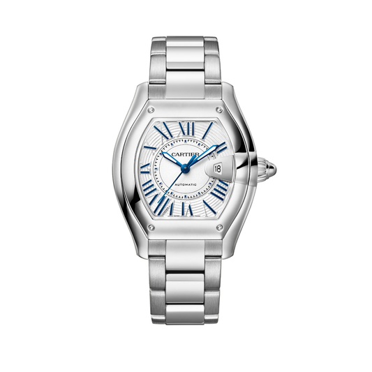 Cartier Roadster WSRD0019 - Medium model Steel, White Dial, Steel bracelet