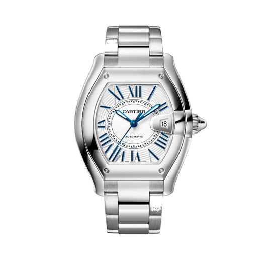 Cartier Roadster WSRD0020 - Large model Steel, White Dial, Steel bracelet