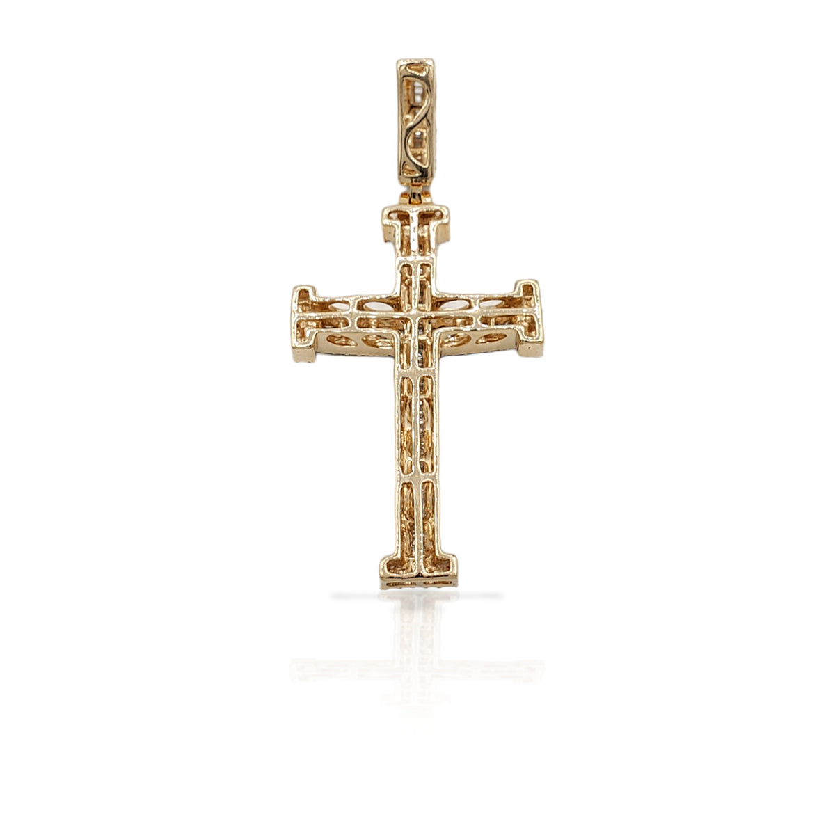 2.0 14K Diamond Cross With 1.31 Carats Of Diamonds