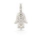 14K Eye Diamond Hamsa With 0.84 Carats Of Diamonds
