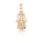 14K 3D Diamond Hamsa With 1.25 Carats Of Diamonds
