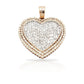 14K Baguette Diamond Heart With 4.23 Carats Of Diamonds