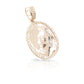 14K Oval Diamond Picture Pendant With 2.01 Carats Of Diamonds