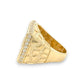 Last Supper Rectangle Ring - 10K Yellow Gold