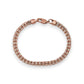 Ice Chain Bracelet - 10K Rose Pave Gold