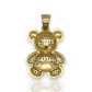 Teddy Bear Pendant Cubic Zirconia CZ - 14k Yellow Gold
